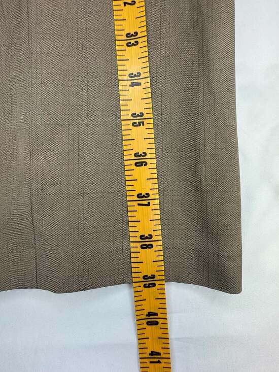 Haggar Men's Cool 18 Pro Flat Front Straight Fit Pant - Heather Gray - Picture 6 of 11